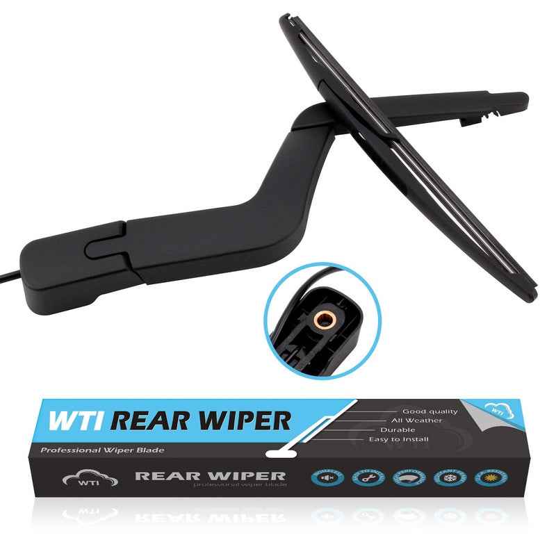 WTI Rear Wiper Arm Blade Set Compatible With GMC Acadia 2007-2012 / Compatible With Saturn Outlook 2007-2012 Rear Windshield Window Wiper Kits Assembly New Replacement Parts Fit 15276248 15276248 - Image 1